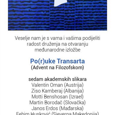 International exhibition "Transart messages" at Faculty of Humanities